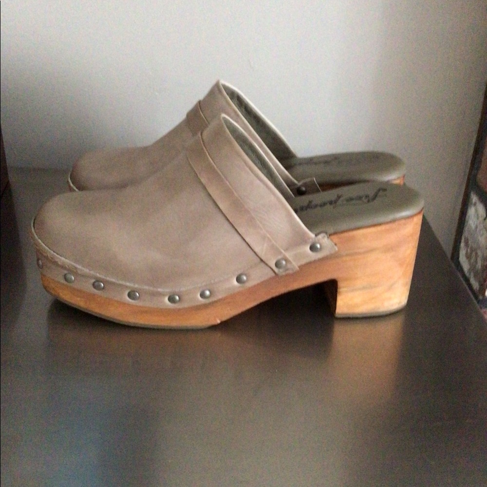 Free people Clogs. Worn once!